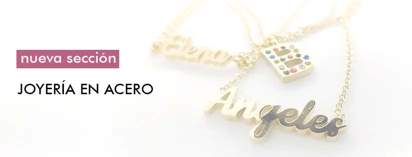 Joyeria en acero personalizada
