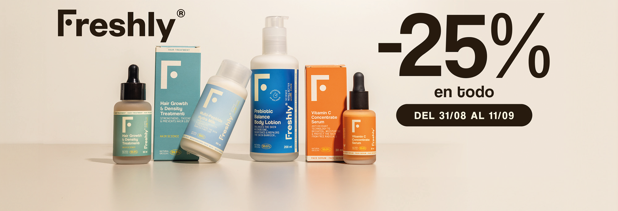 Promo Freshly Cosmetics hasta el 11 de Septiembre