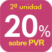 ISDIN: SEGUNDA UNIDAD 20% SOBRE PVR