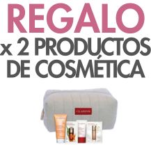 COMPRA DE 2 PRODUCTOS DE COSMÉTICA DE CLARINS, REGALO NECESER