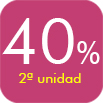 COMPLEMENTOS ALIMENTICIOS H4U: SEGUNDA UNIDAD 40%