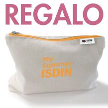 POR LA COMPRA DE 2 SOLARES DE ISDIN, NECESER DE REGALO