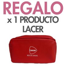 REGALO NECESER ROJO POR COMPRAS DE 1 PRODUCTO DE HIGIENE BUCAL DE LACER