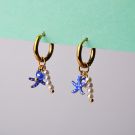 PENDIENTES ESTRELLA MAR AZUL ONL