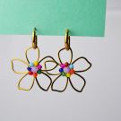 PENDIENTE FLOR COLORES ONL