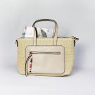 BOLSO RAFIA TRENZADA GR.FC1093 BEIGE ONL
