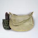 BOLSO ECOPIEL TACHAS 28690 VERDE ONL