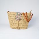 BOLSO RAFIA CIER.ABALORIOS OSCURO KKC060 ONL