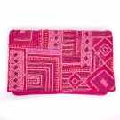 BOLSO MANO ABALORIO INDIO FUCSIA MKH987