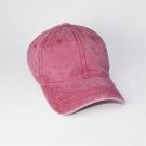 GORRA GASTADA LISA GRANATE