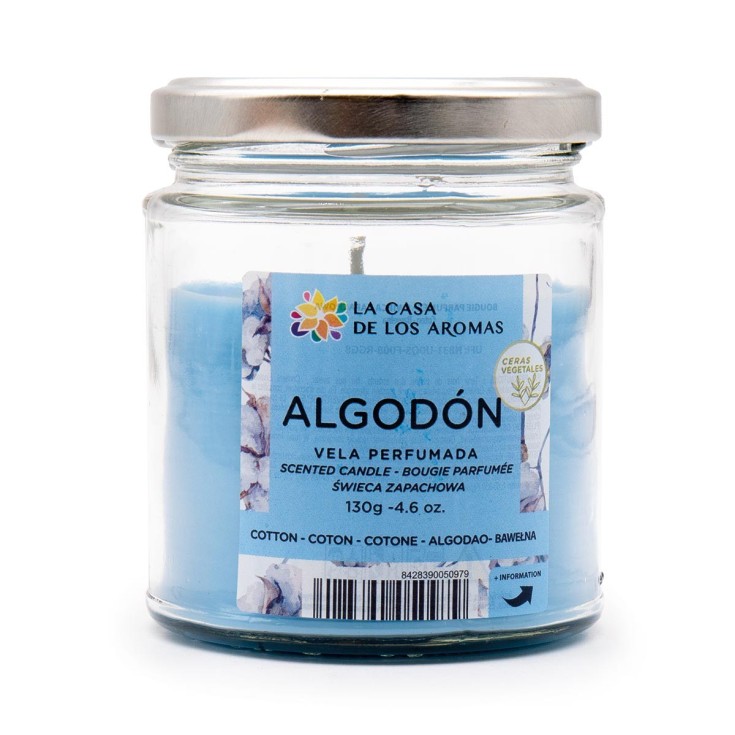 CASA DE LOS AROMAS VELA 130 G. ALGODON*