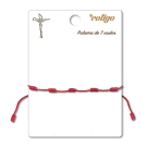 PULSERA 7 NUDOS CON CRUZ TELA#