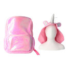 INCA SEQUINS BACKPACK WITH UNICORN CAP*