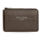 PEPE JEANS MONEDERO -TARJ.CHECKBOX MARRON*