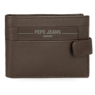 PEPE JEANS BILLETERO PJL CHECKBOX MARRON*