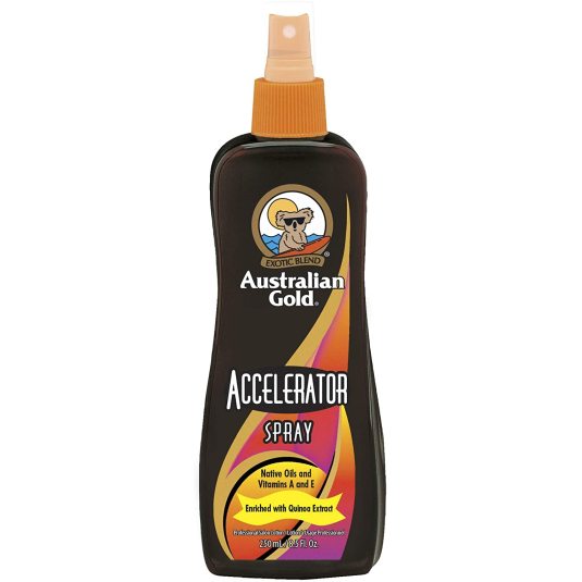 australian gold acelerador de bronceado spray 250ml