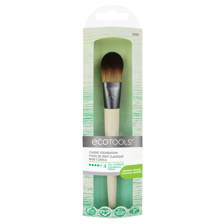 ecotools brocha para maquillaje fluido classic foundation