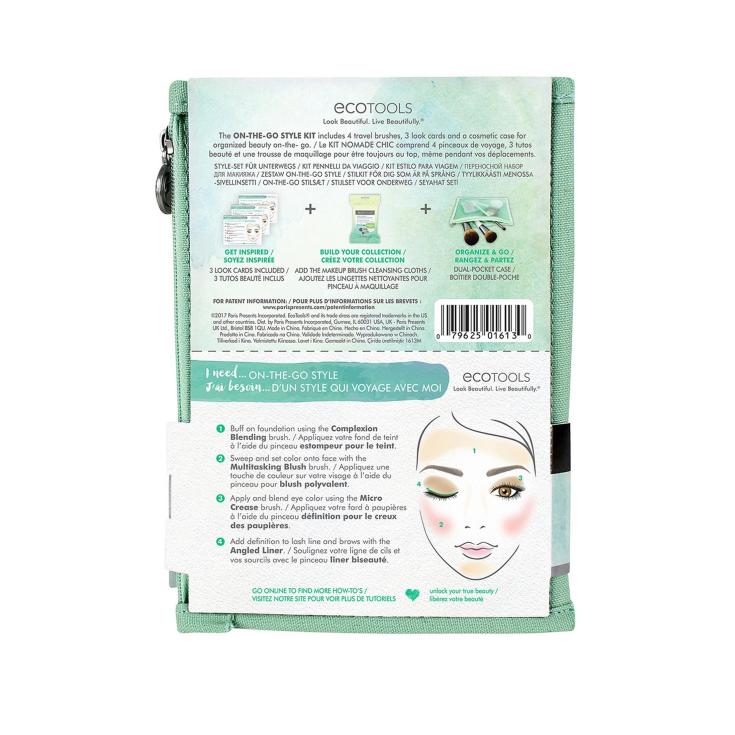 ecotools on-the-go style kit brochas maquillaje