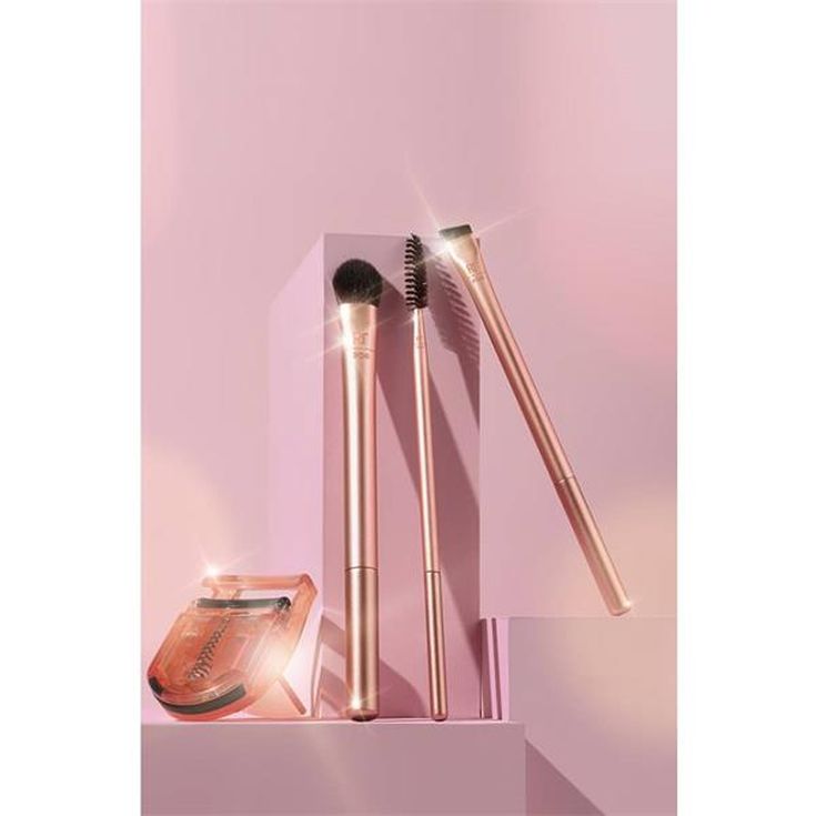 real techniques set pinceles+mini rizador