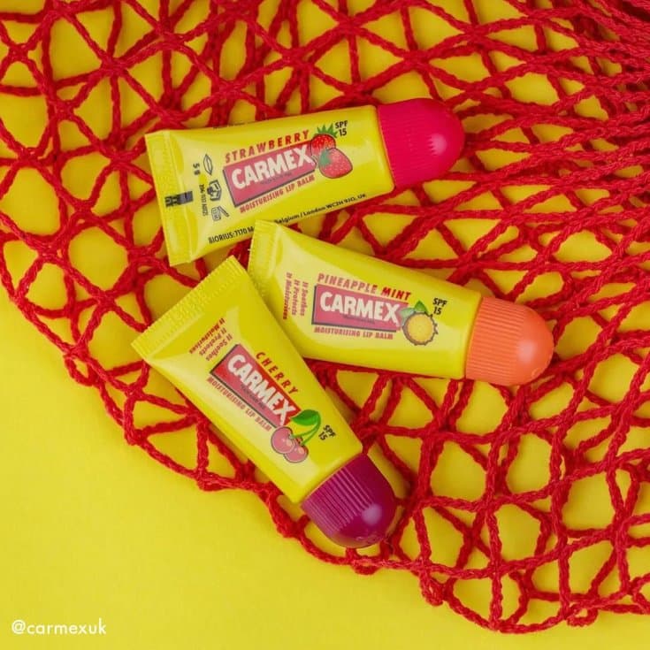 carmex balsamo labios mini tubo 3 unidades