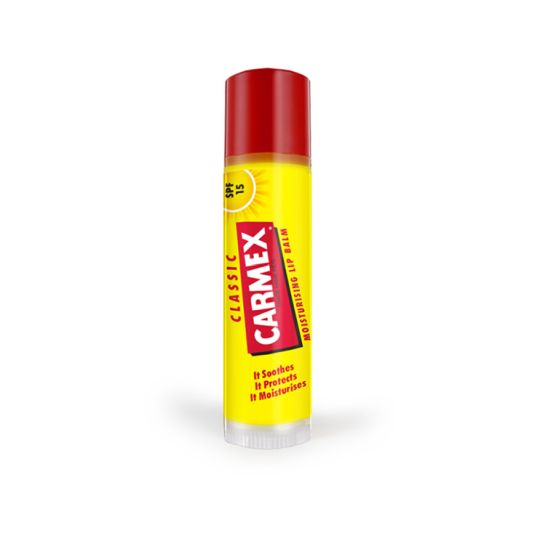 carmex balsamo labial original en barra spf15 4,25g