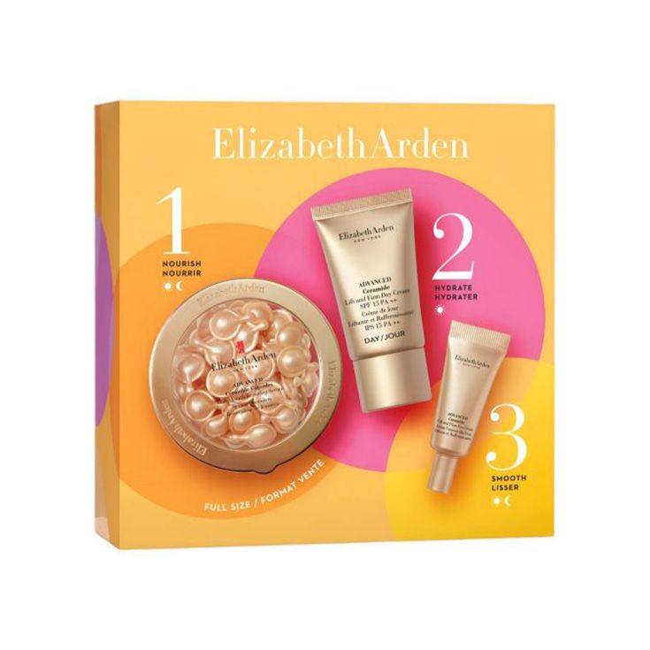 elizabeth arden ceramide advanced 60 capsulas cofre 3 piezas