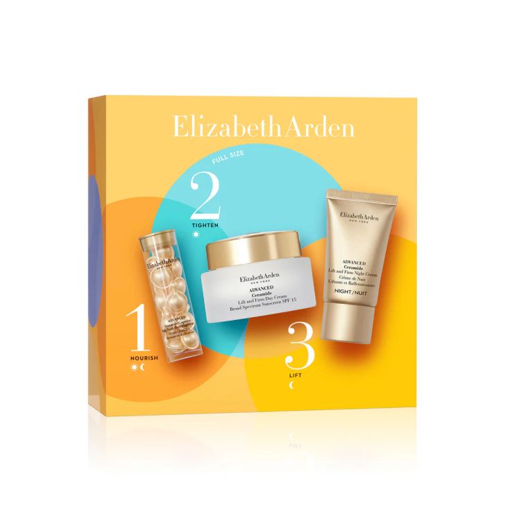 elizabeth arden ceramide lift&firm day crema 50ml cofre 3 piezas