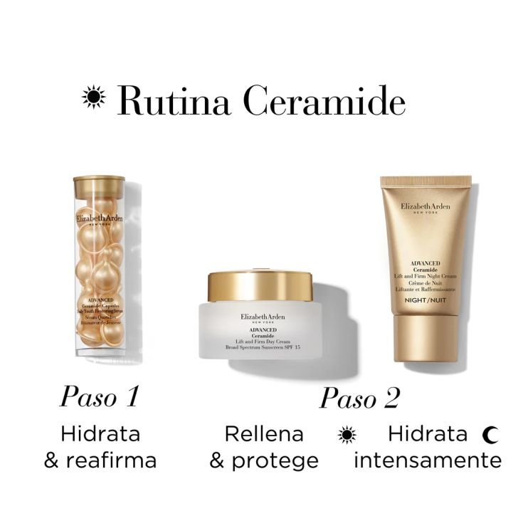 elizabeth arden ceramide lift&firm day crema 50ml cofre 3 piezas