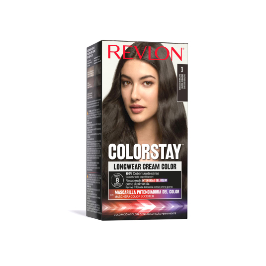 revlon colorstay longwear cream color castaño oscuro 3