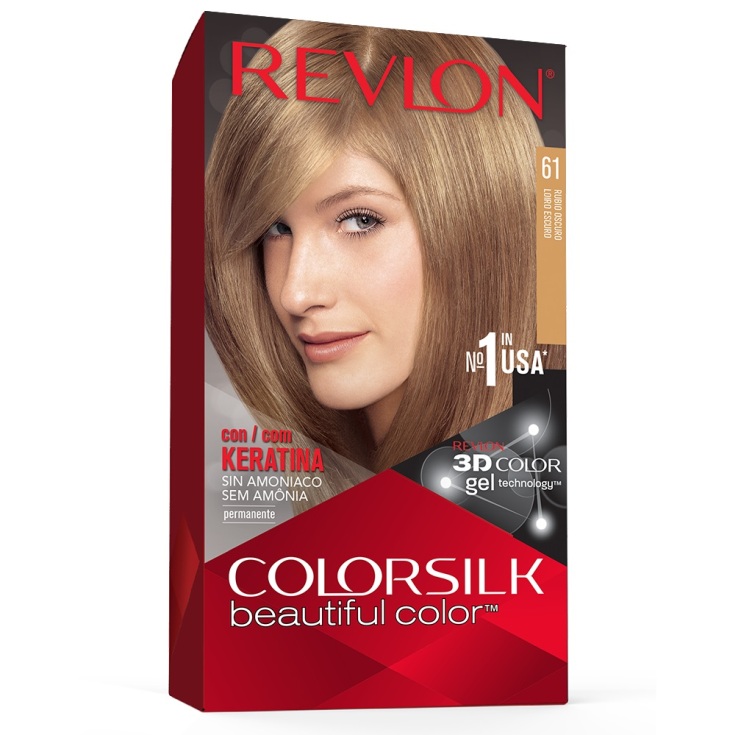 revlon colorsilk 61 rubio oscuro tinte permanente sin amoniaco