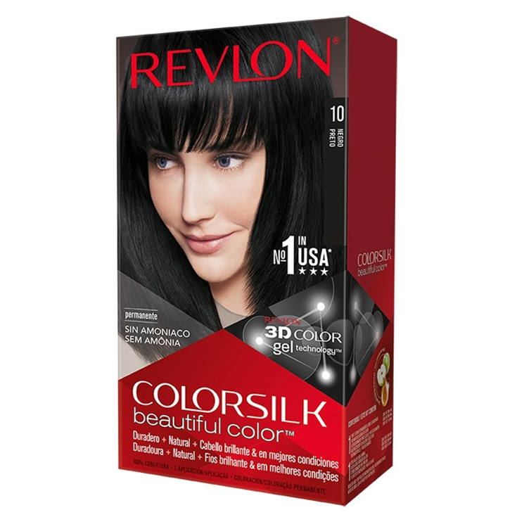 revlon colorsilk 10 negro tinte permanente sin amoniaco