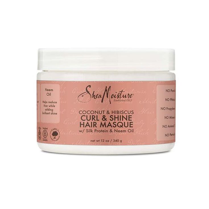 shea moisture coconut & hibiscus curl & shine hair masque 340g shea moisture coconut & hibiscus curl & shine hair masque 340g