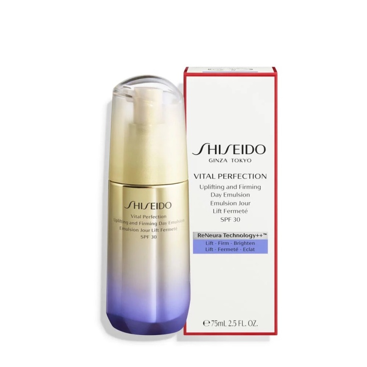 shiseido vital perfection uplifting and firming tratamiento facial reafirmante emulsion de dia spf30 75ml