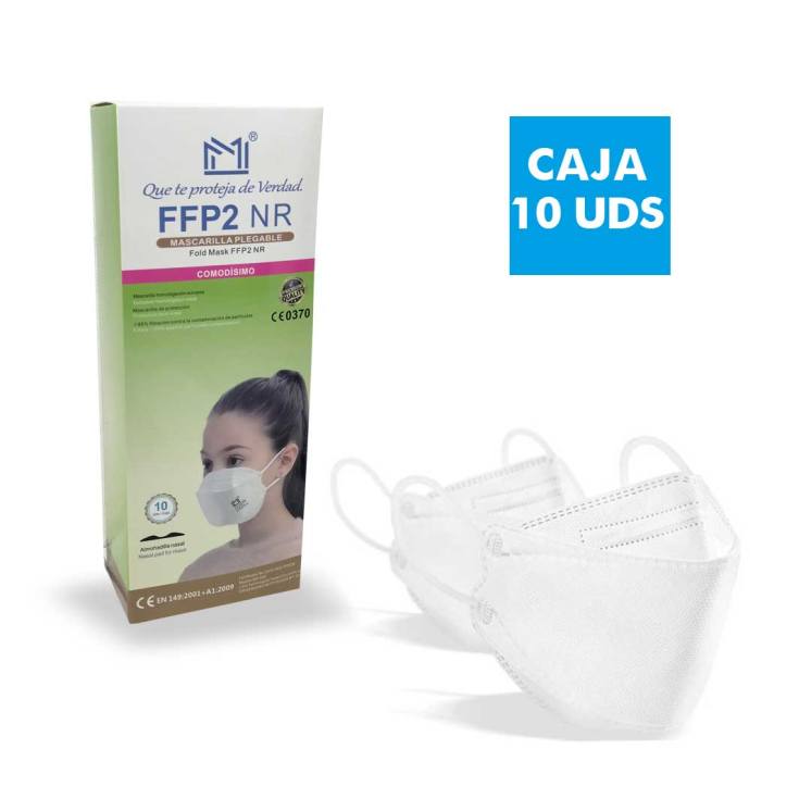 mascarilla ffp2 plegable forma pez infantil blanca caja 10 unidades mascarilla ffp2 plegable forma pez infantil blanca caja 10 unidades