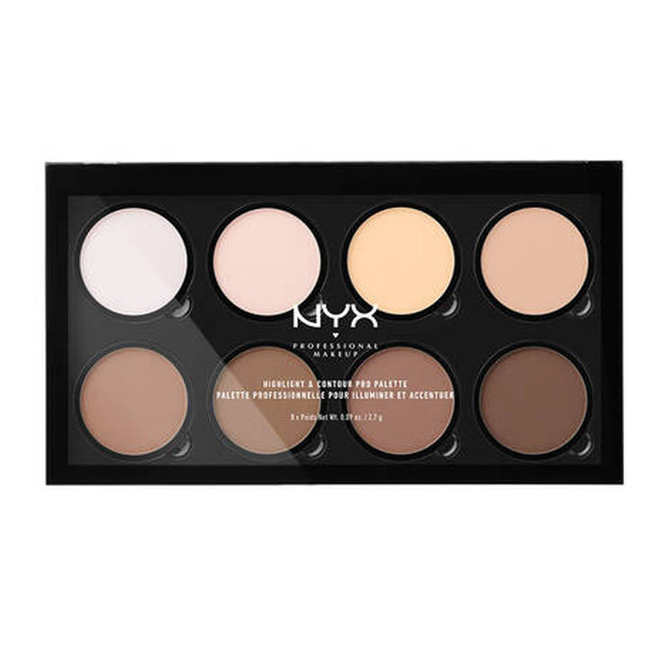 nyx highlight & contour pro palette paleta de iluminadores y contorneadores nyx highlight & contour pro palette paleta de iluminadores y contorneadores