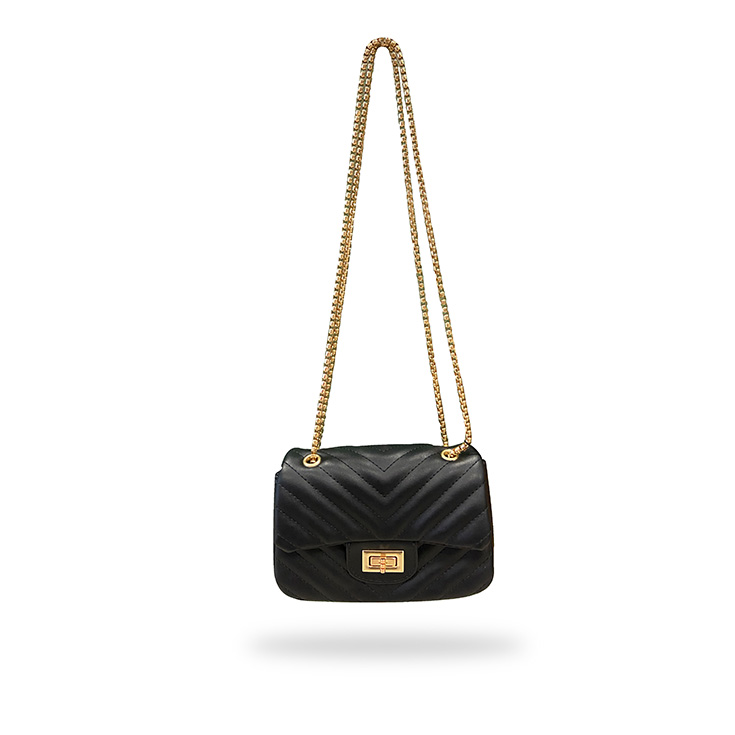 javier larrainzar bolso acolchado negro javier larrainzar bolso acolchado negro