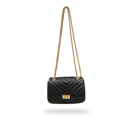 javier larrainzar bolso acolchado negro 