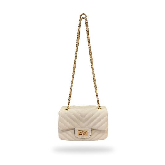 javier larrainzar bolso acolchado beige