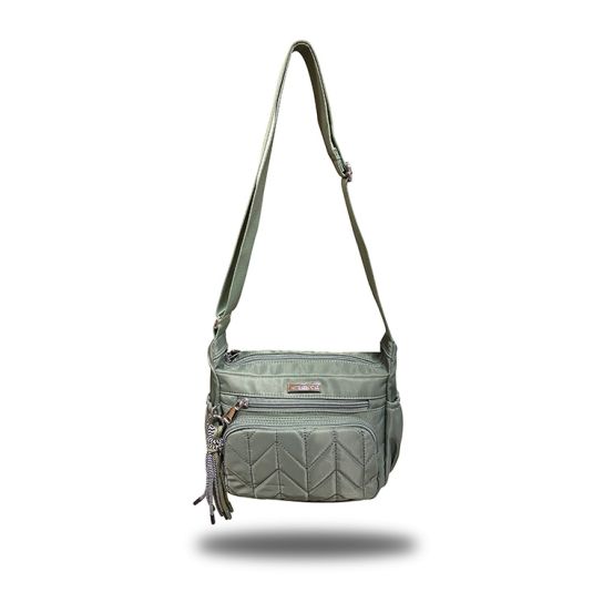 javier larrainzar bolso nylon verde 