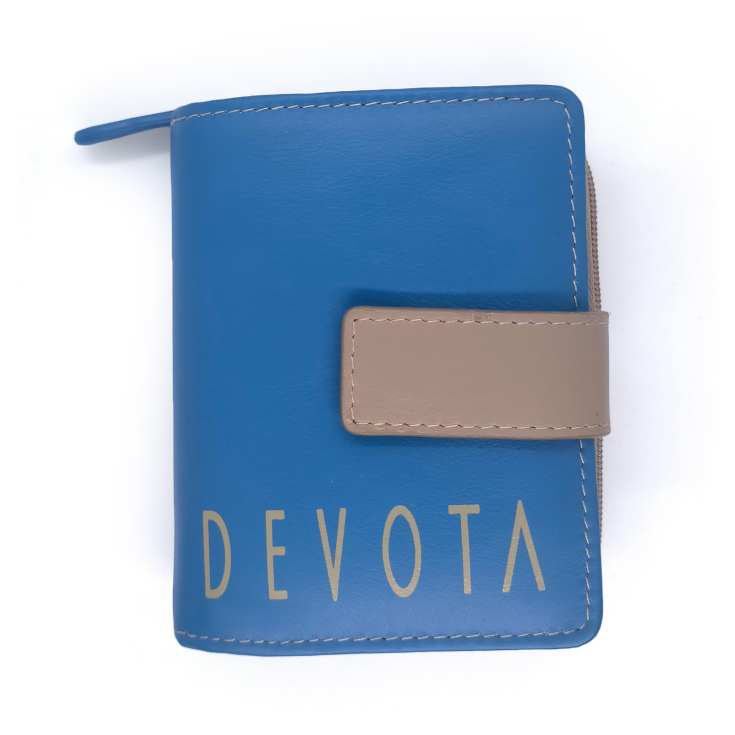 devota & lomba cartera piel vertical azul cielo