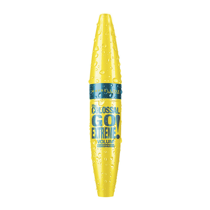 maybelline colossal go extreme mascara de pestañas negra waterproof