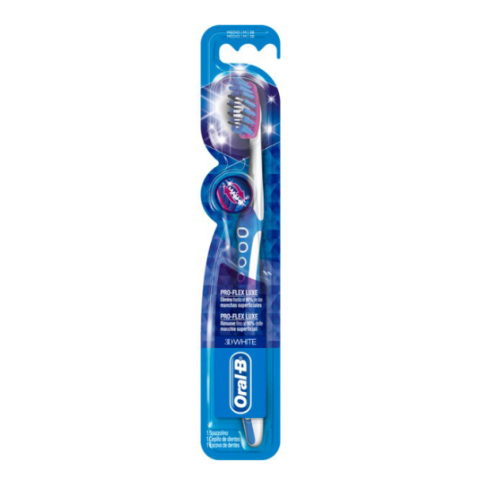 oral-b 3d white luxe pro-flex cepillo de dientes adulto medio