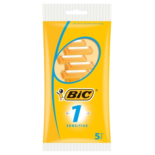 bic 1 sensitive maquinilla afeitar desechable piel sensible 5 unidades
