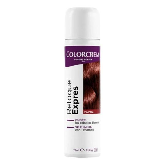 colorcrem retoque express cabellos blancos tono caoba spray 75ml