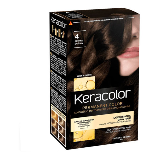 keracolor tinte permanete nº 4 castaño