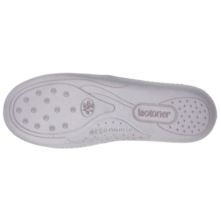 isotoner zapatillas de casa sandalias gris con flor