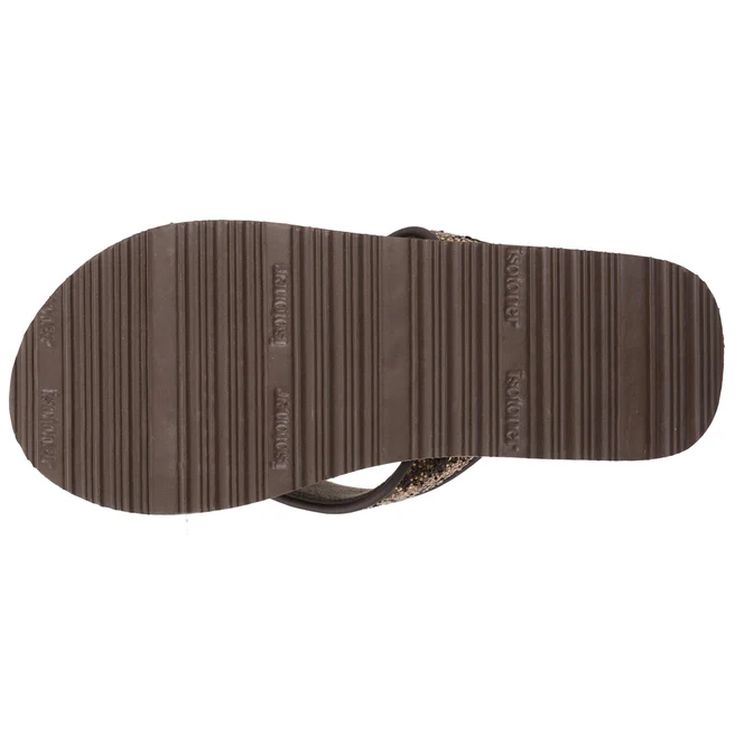 isotoner tong yoga confort marron