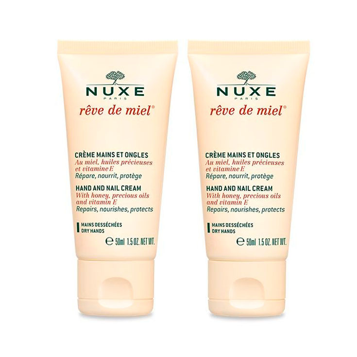 nuxe reve crema de manos y uñas miel duplo 2x50ml