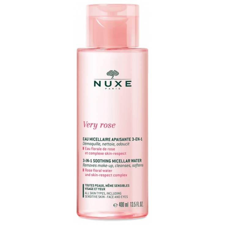 nuxe very rose agua micelar calmante 3en1 400ml 