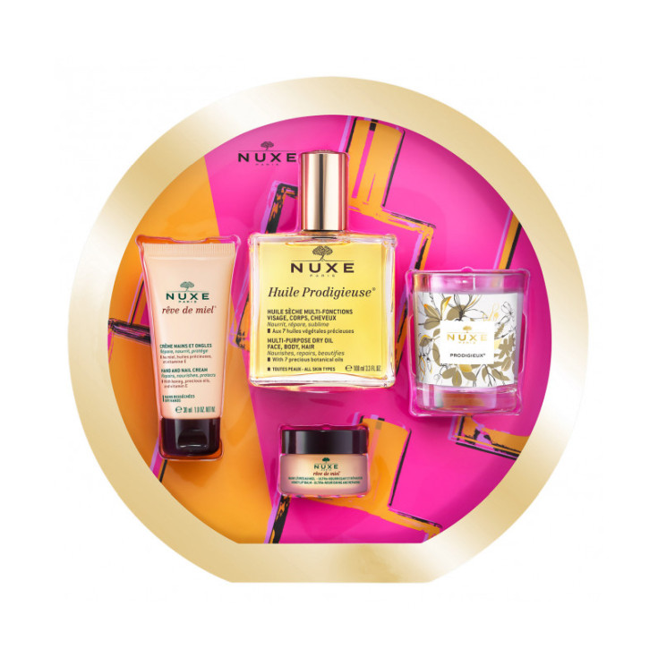 nuxe huile prodigieuse aceite prodicgioso 100ml set 4 piezas nuxe huile prodigieuse aceite prodicgioso 100ml set 4 piezas